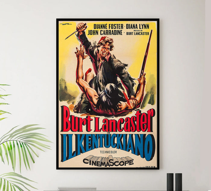 The Kentuckian 1955 - Burt Lancaster - Italy (2) - Classic Movie Poster