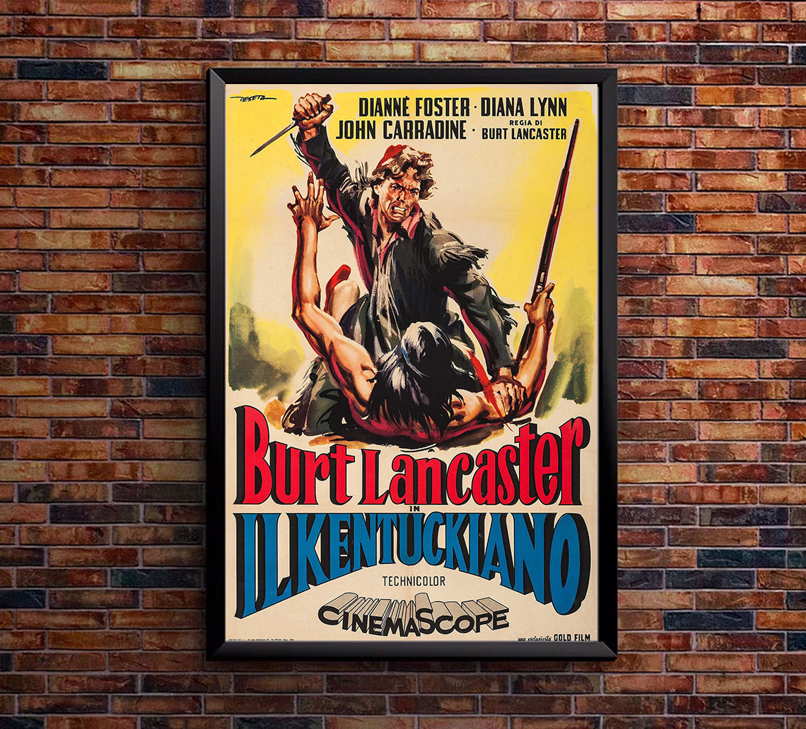The Kentuckian 1955 - Burt Lancaster - Italy (2) - Classic Movie Poster