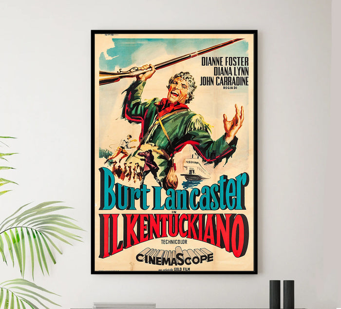 The Kentuckian 1955 - Burt Lancaster - Italy - Classic Movie Poster