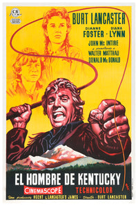 The Kentuckian 1955 - Burt Lancaster - Spain - Classic Movie Poster
