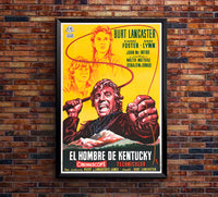 The Kentuckian 1955 - Burt Lancaster - Spain - Classic Movie Poster