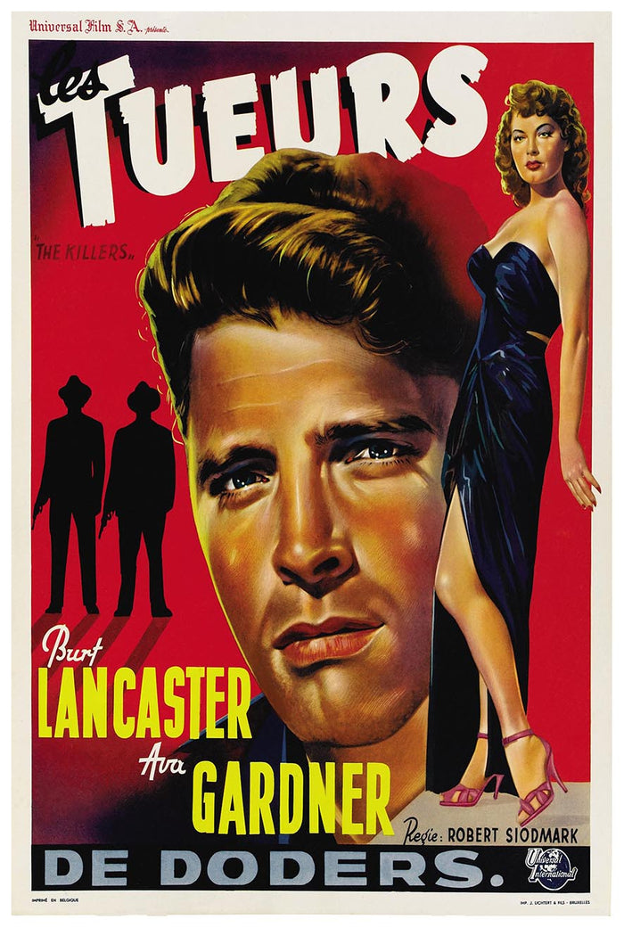 The Killers 1946 - Belgium – Vintage Classic Movie Poster