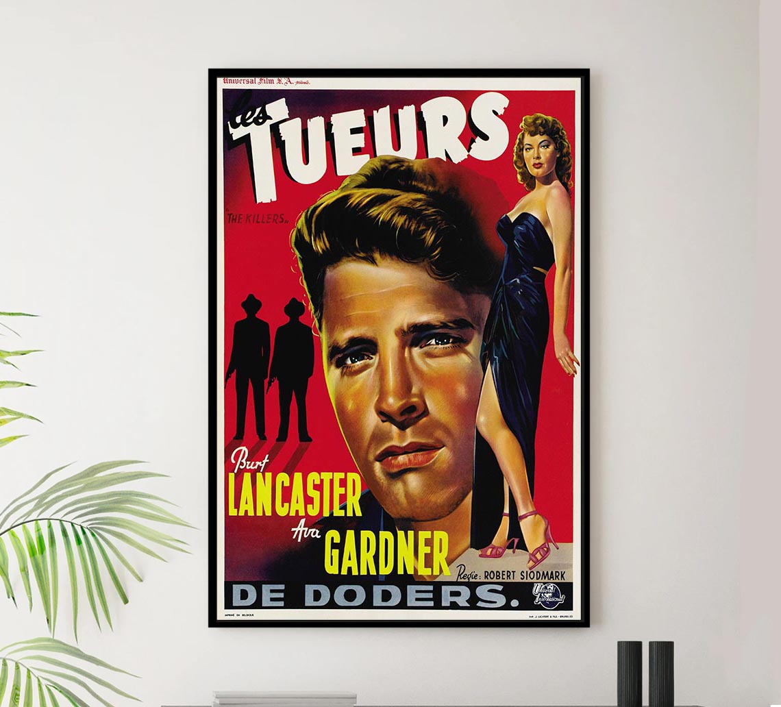 The Killers 1946 - Belgium – Vintage Classic Movie Poster