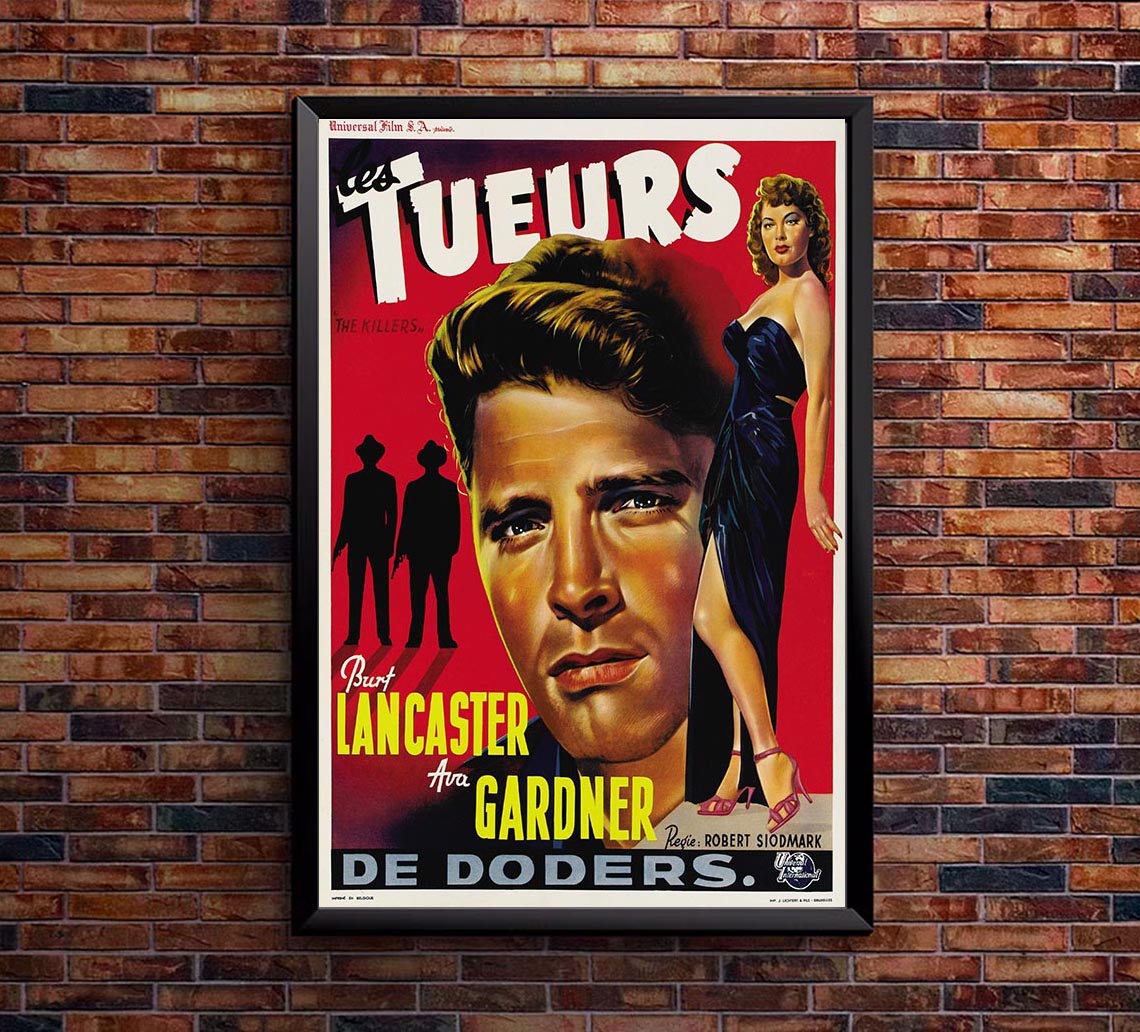 The Killers 1946 - Belgium – Vintage Classic Movie Poster