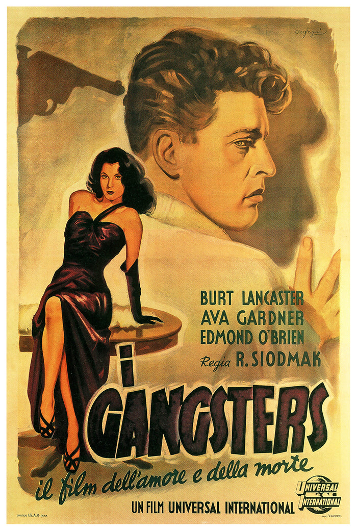 The Killers 1946 - Burt Lancaster - Italy (2) - Classic Movie Poster