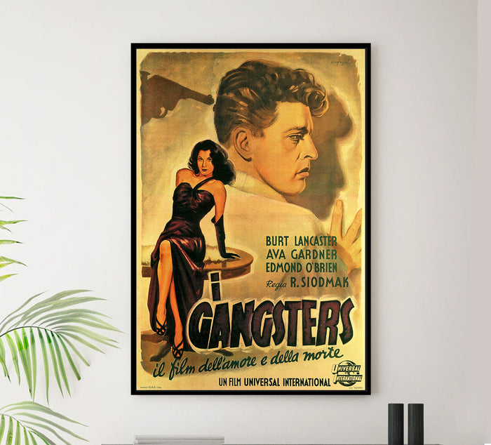 The Killers 1946 - Burt Lancaster - Italy (2) - Classic Movie Poster