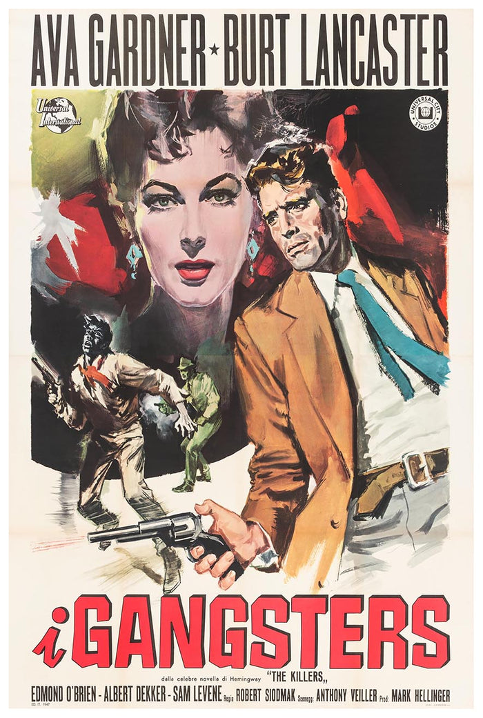 The Killers 1946 - Italian – Vintage Classic Movie Poster