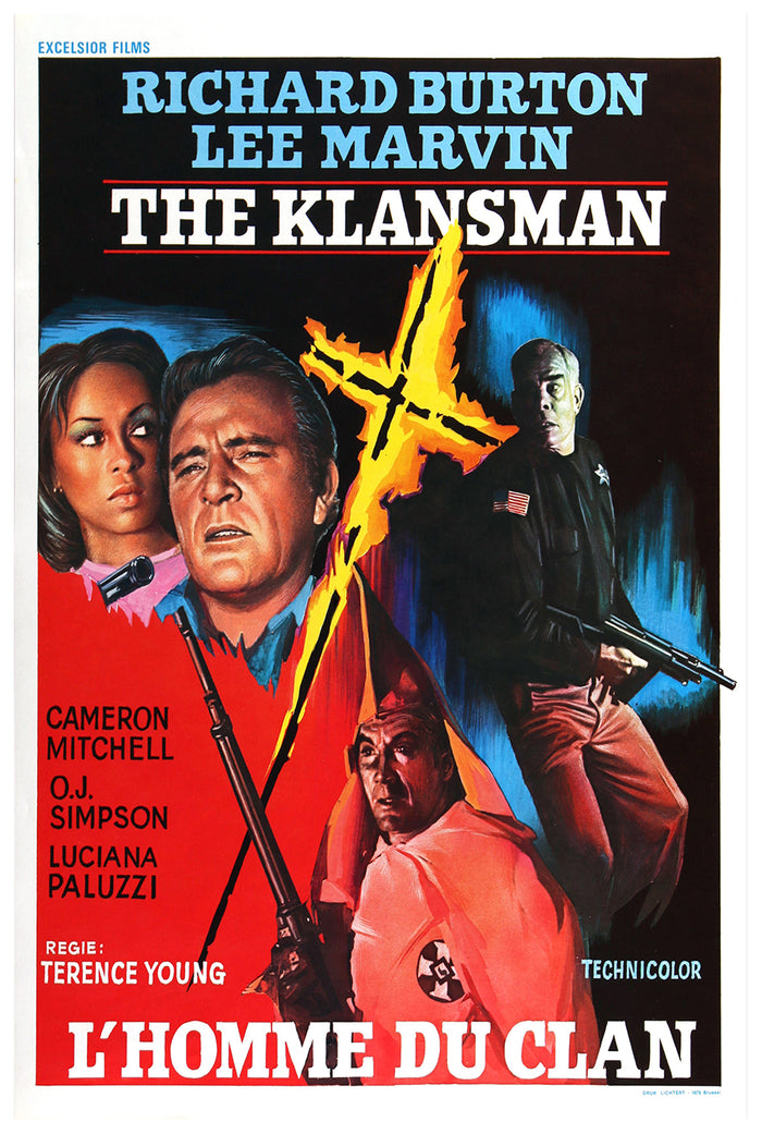 The Klansman 1974 - Richard Burton - Belgium - Classic Movie Poster
