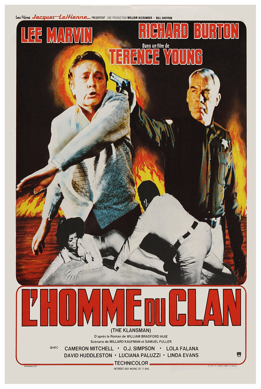 The Klansman 1974 - Richard Burton - France - Classic Movie Poster