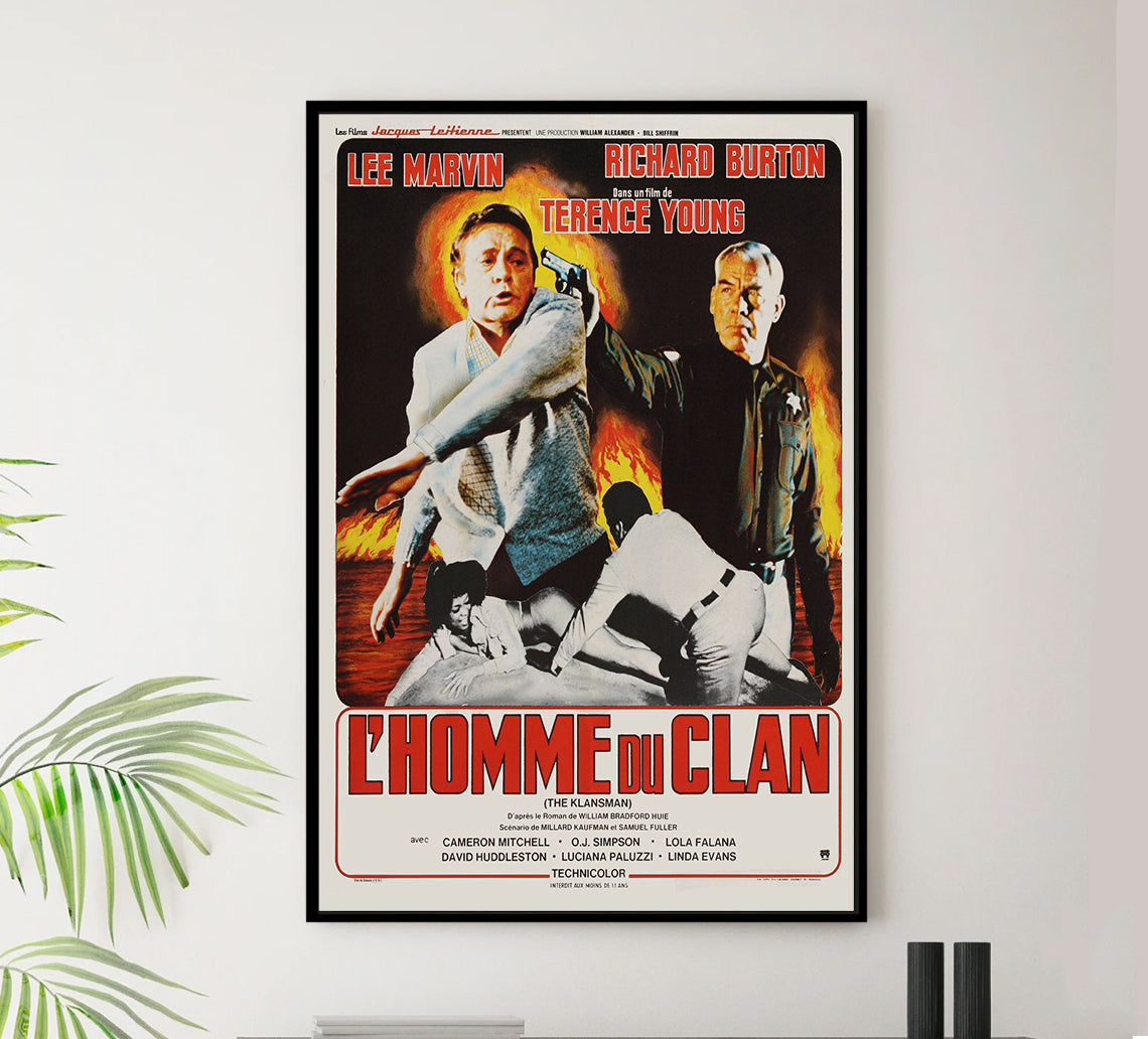 The Klansman 1974 - Richard Burton - France - Classic Movie Poster