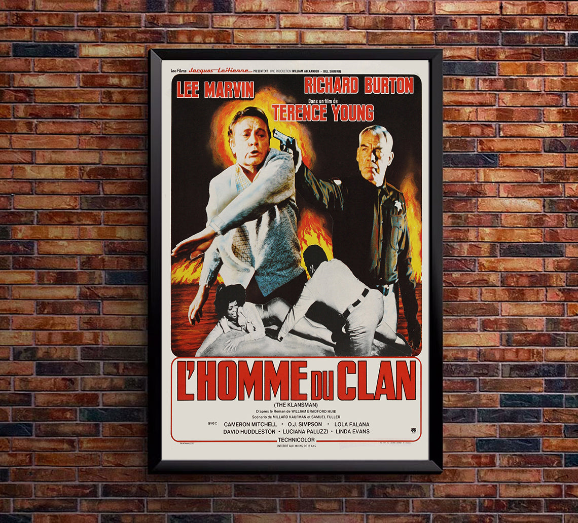 The Klansman 1974 - Richard Burton - France - Classic Movie Poster