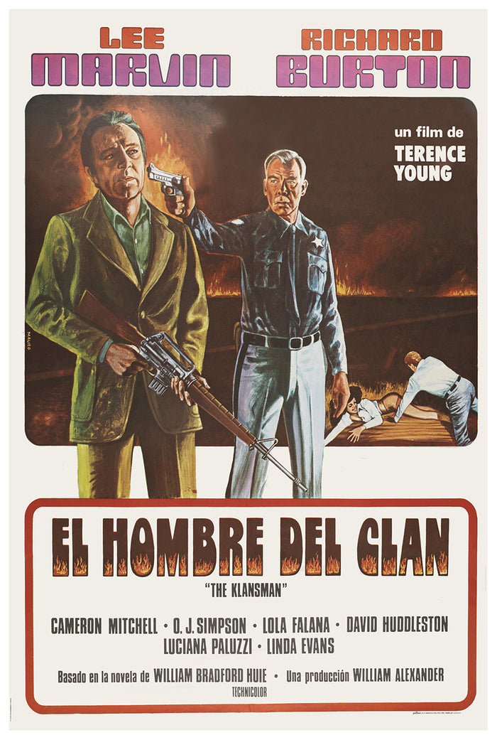 The Klansman 1974 - Richard Burton - Spain - Classic Movie Poster
