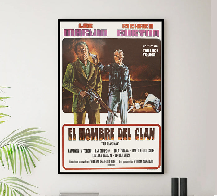 The Klansman 1974 - Richard Burton - Spain - Classic Movie Poster