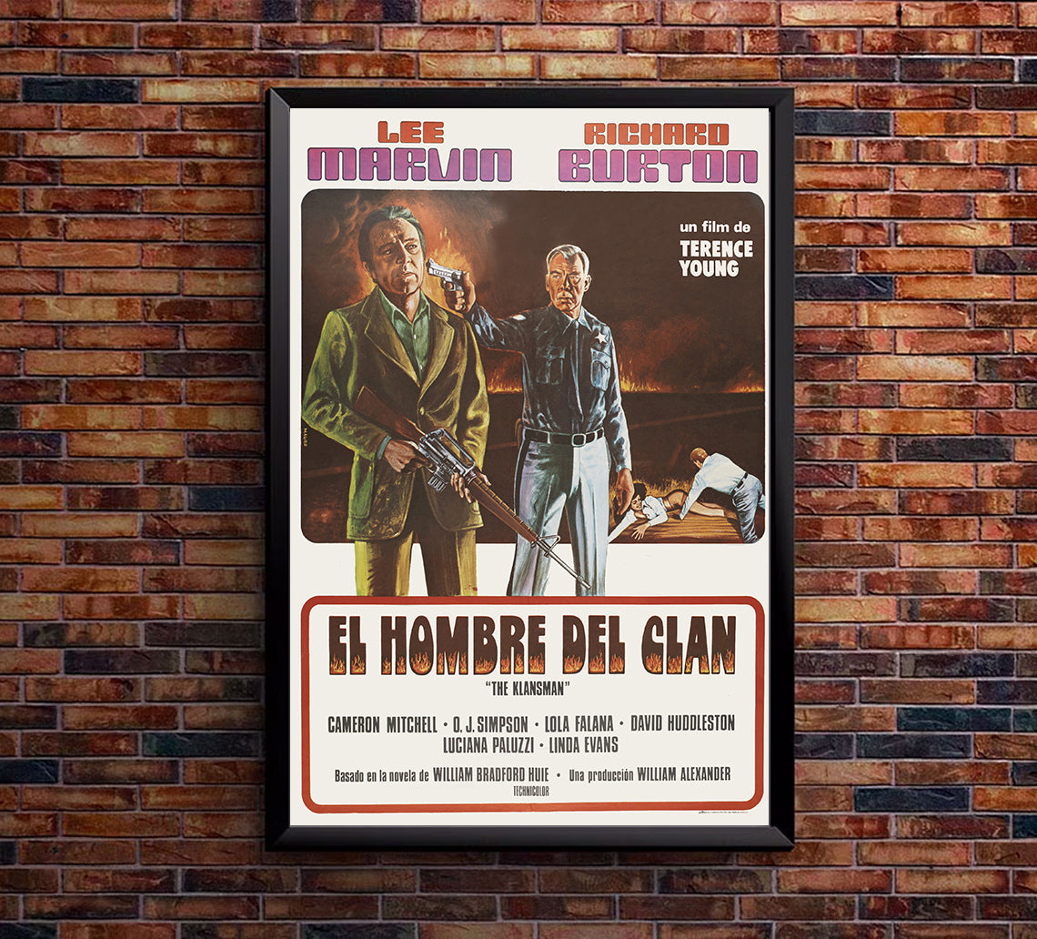 The Klansman 1974 - Richard Burton - Spain - Classic Movie Poster