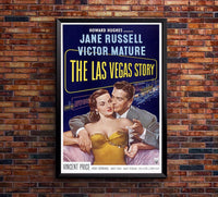 The Las Vegas Story 1952- Jane Russell - Vintage Classic Movie Poster
