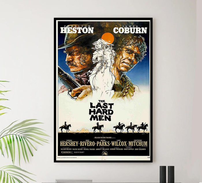 The Last Hard Men 1976 - Charlton Heston - Vintage Classic Movie Poster
