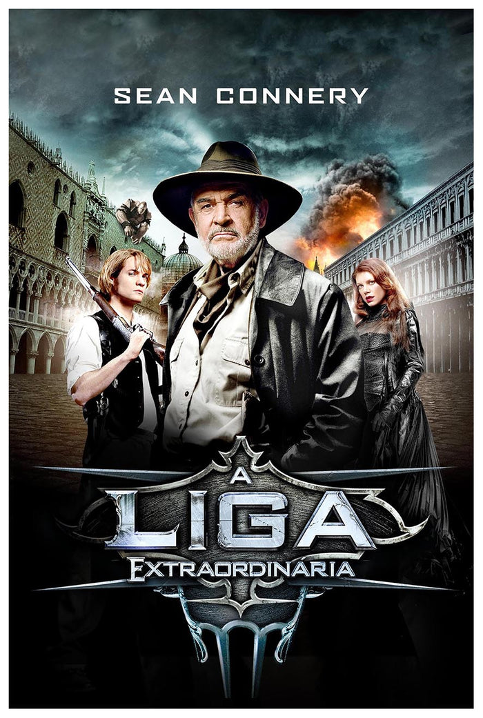 The League of Extraordinary Gentlemen 2003 - Spain - Sean Connery - Vintage Classic Movie Poster