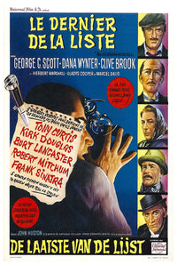 The List of Adrian Messenger 1963 - Burt Lancaster - Belgium - Classic Movie Poster