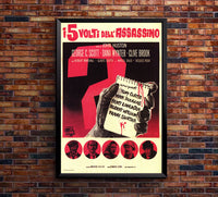 The List of Adrian Messenger 1963 - Burt Lancaster - Italy - Classic Movie Poster