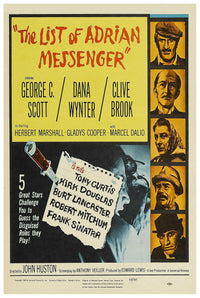 The List of Adrian Messenger 1963 - Burt Lancaster - US (2) - Classic Movie Poster