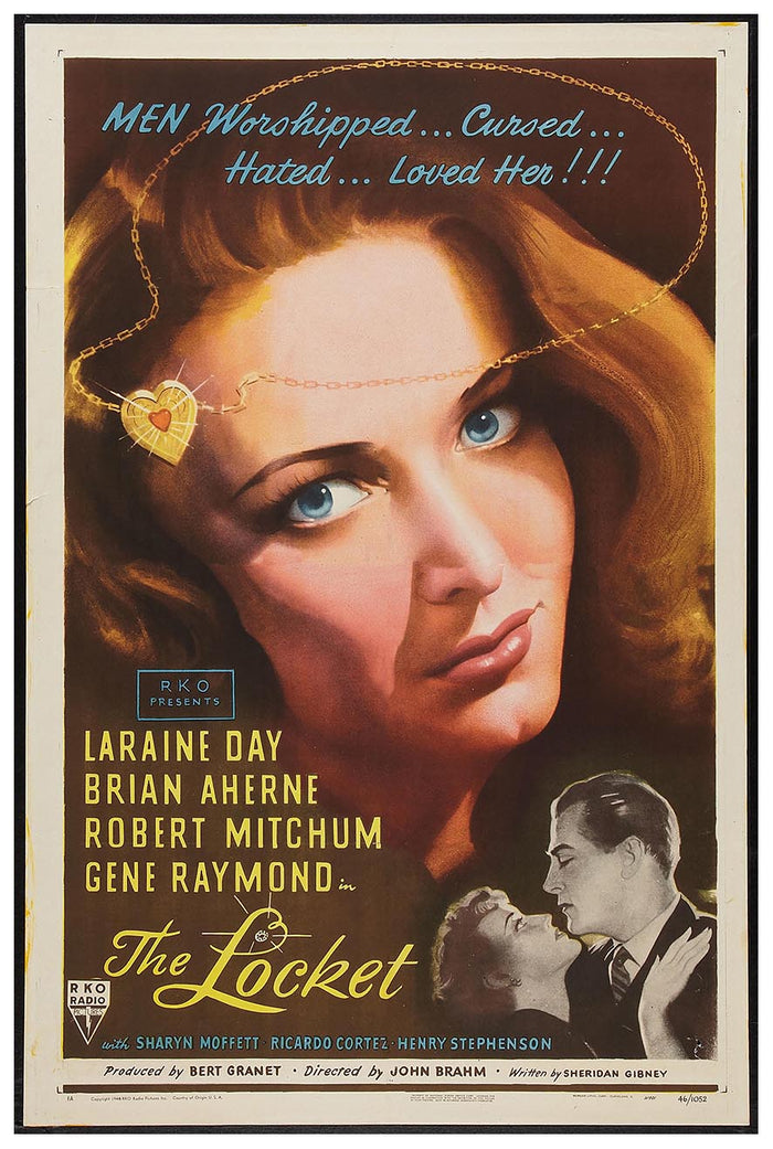 The Locket 1946 - Robert Mitchum - Vintage Classic Movie Poster