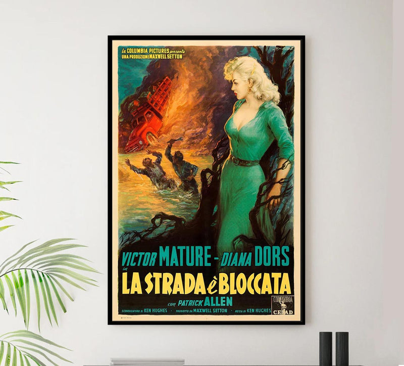 The Long Haul 1957 - Italian v2 - Diana Dors - Vintage Classic Movie Poster