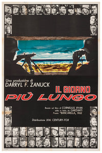 The Longest Day 1962 - Richard Burton - Italy - Classic Movie Poster
