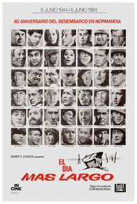 The Longest Day 1962 - Richard Burton - Spain 2 - Classic Movie Poster
