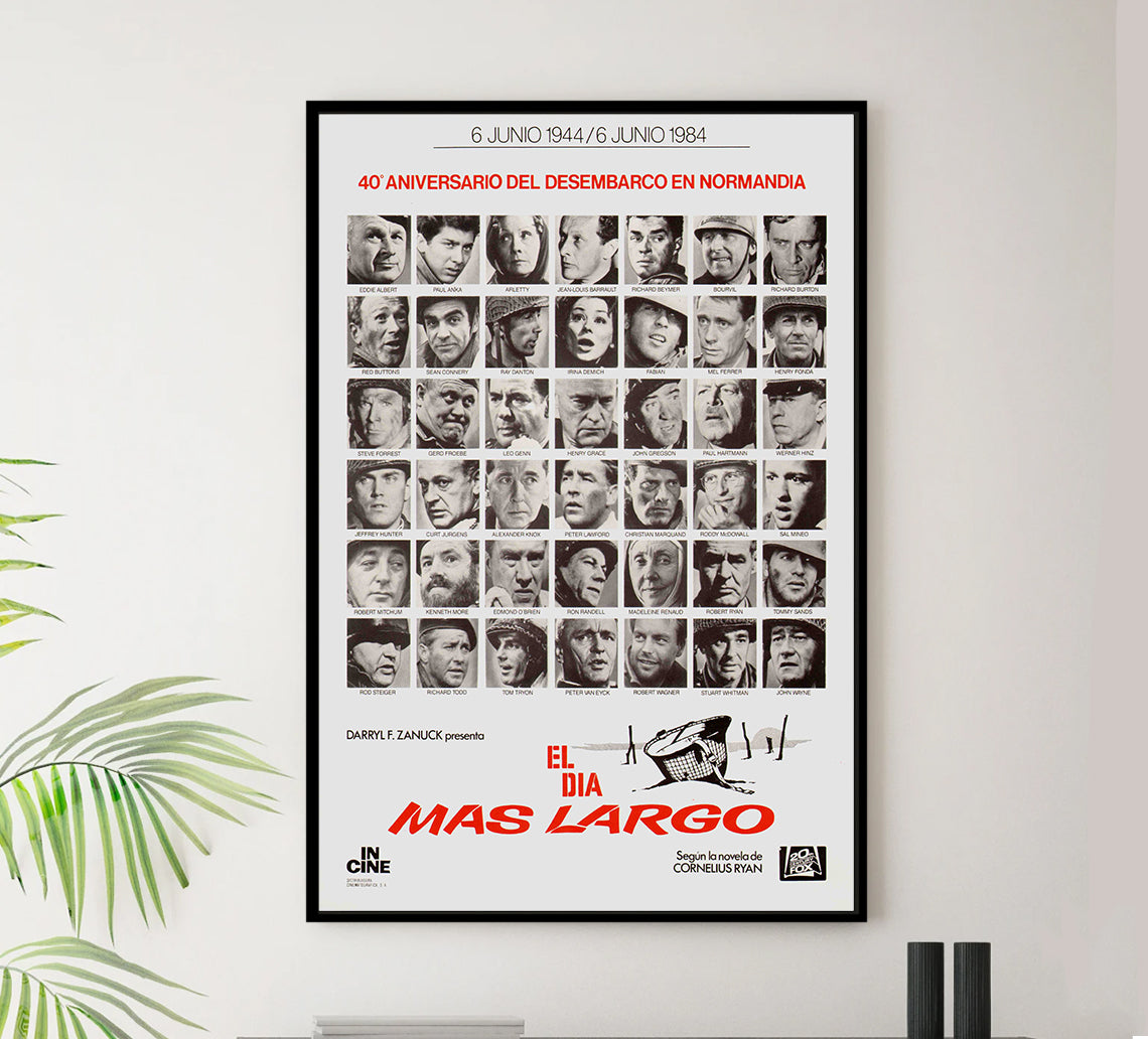 The Longest Day 1962 - Richard Burton - Spain 2 - Classic Movie Poster