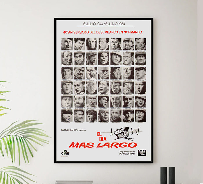 The Longest Day 1962 - Richard Burton - Spain 2 - Classic Movie Poster