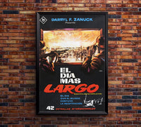 The Longest Day 1962 - Richard Burton - Spain - Classic Movie Poster