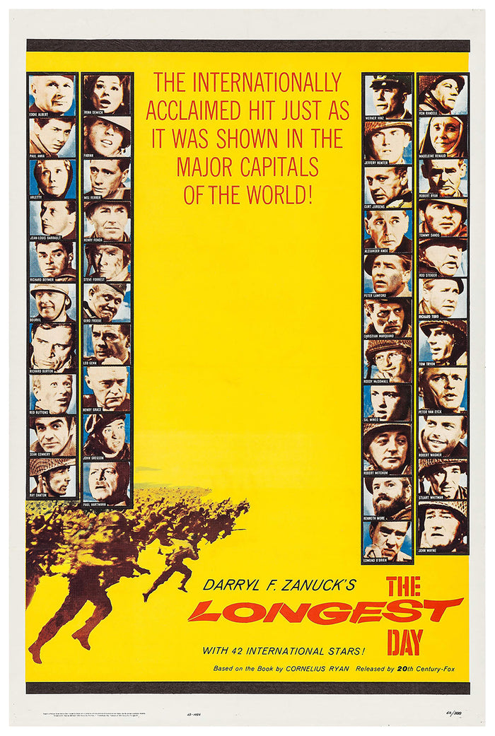The Longest Day 1962 - Richard Burton - US - Classic Movie Poster