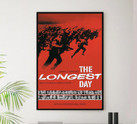 The Longest Day 1962 v2 - Robert Mitchum - Vintage Classic Movie Poster
