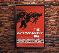The Longest Day 1962 v2 - Robert Mitchum - Vintage Classic Movie Poster