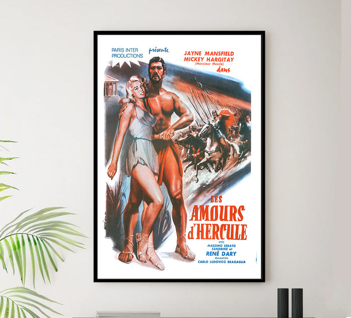 The Loves of Hurcules 1960 - Jayne Mansfield - France (2) - Classic Movie Poster