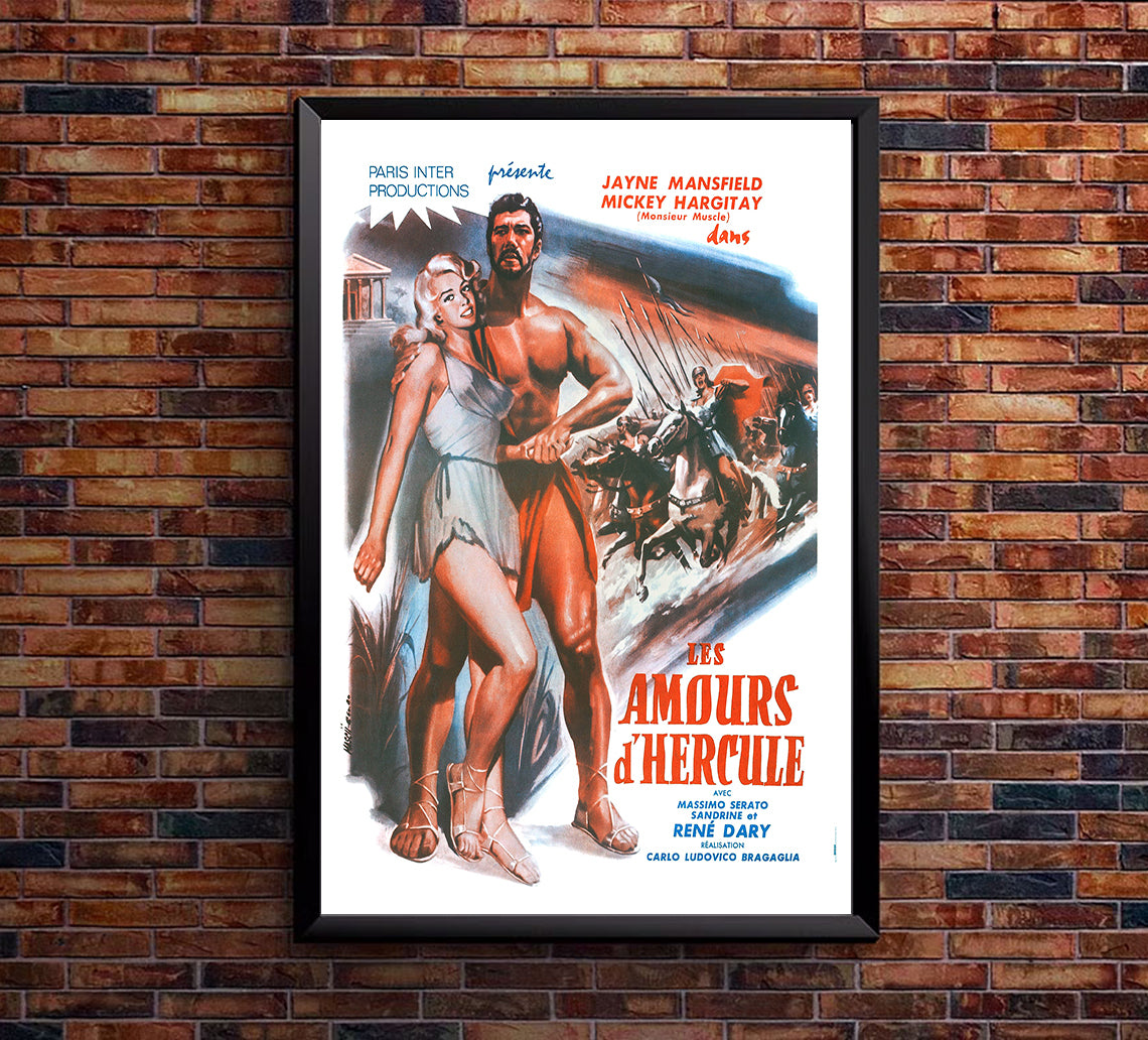 The Loves of Hurcules 1960 - Jayne Mansfield - France (2) - Classic Movie Poster