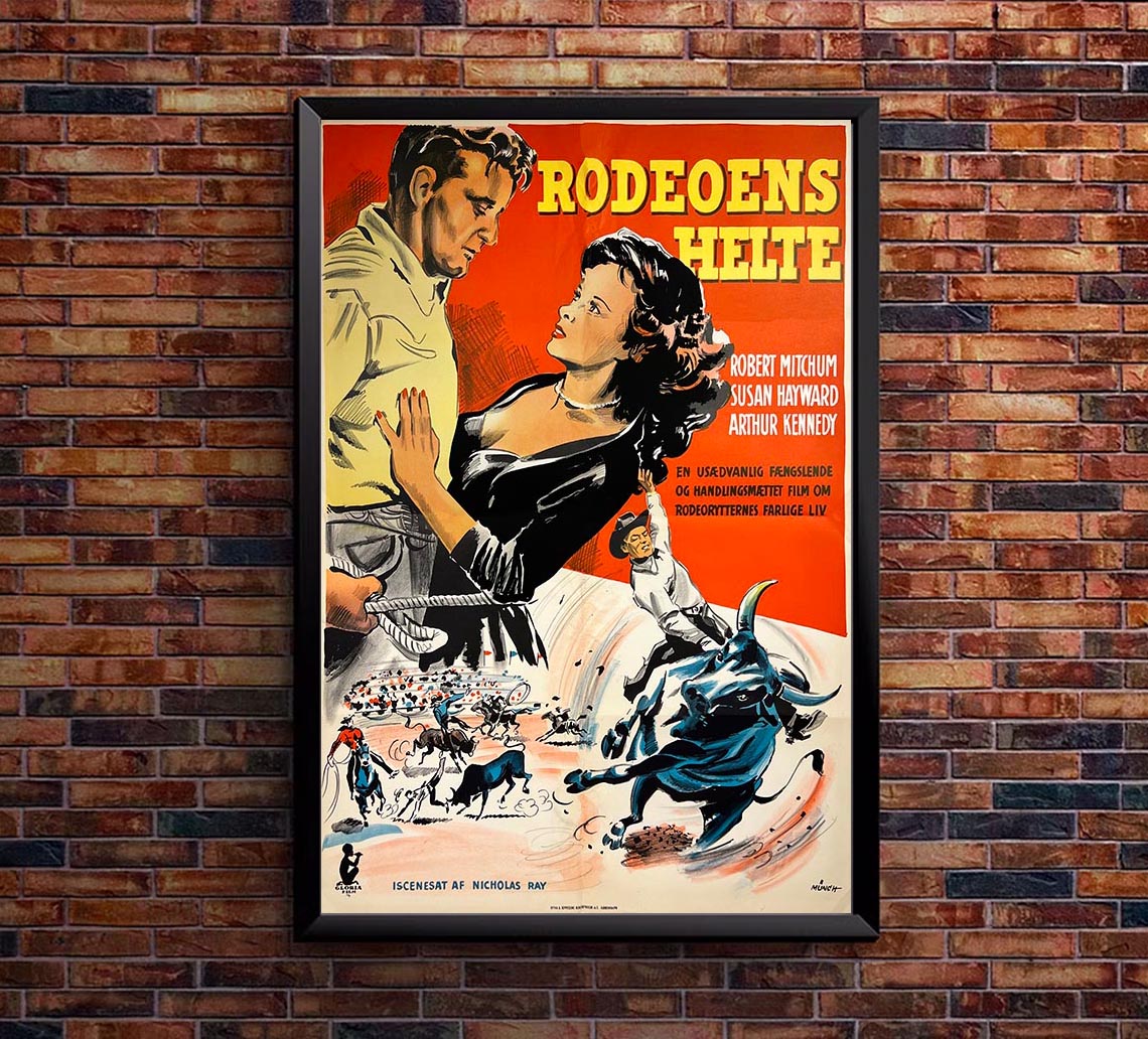 The Lusty Men 1952 - Dutch - Robert Mitchum - Vintage Classic Movie Poster