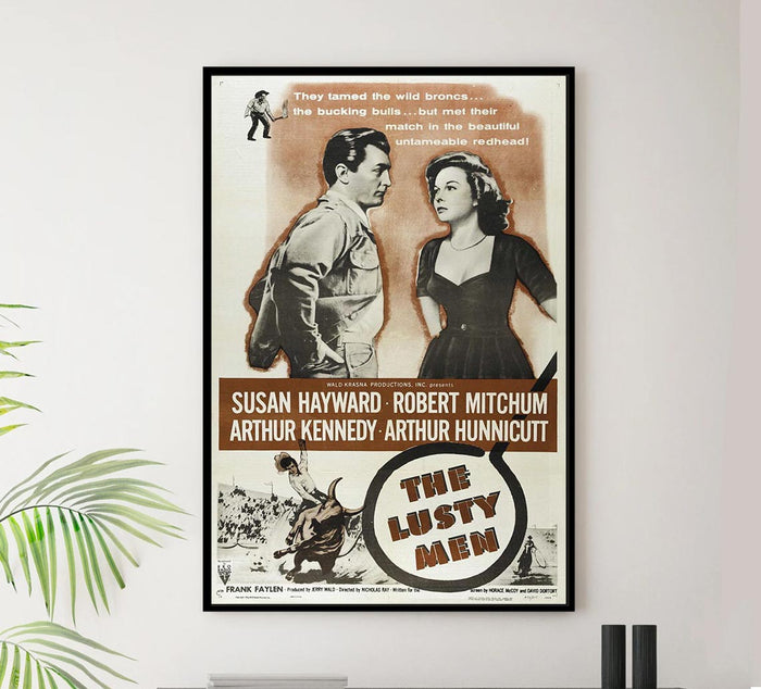 The Lusty Men 1952 - Robert Mitchum - Vintage Classic Movie Poster