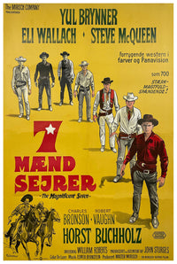 The Magnificent Seven 1960 - Charles Bronson - Italy (2) - Classic Movie Poster