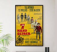 The Magnificent Seven 1960 - Charles Bronson - Italy (2) - Classic Movie Poster