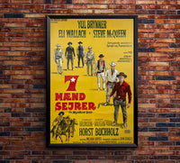 The Magnificent Seven 1960 - Charles Bronson - Italy (2) - Classic Movie Poster