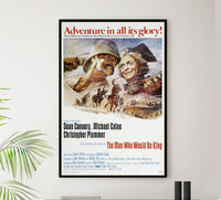 The Man Who Would Be King 1975 - Sean Connery - Vintage Classic Movie Poster