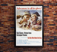 The Man Who Would Be King 1975 - Sean Connery - Vintage Classic Movie Poster