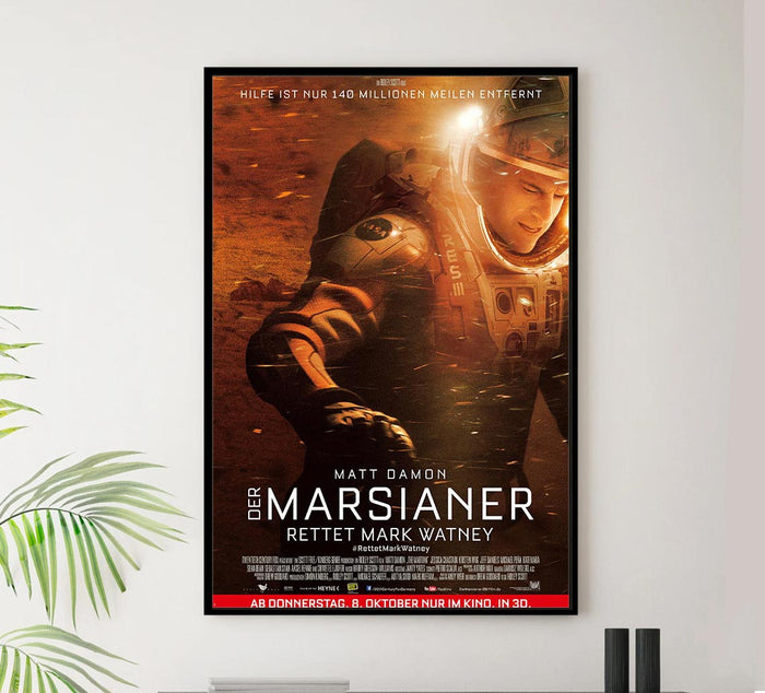 The Martian 2015 - German - Classic Movie Poster