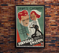 The Mayor of Hell 1933 - James Cagney - Sweden - Classic Movie Poster