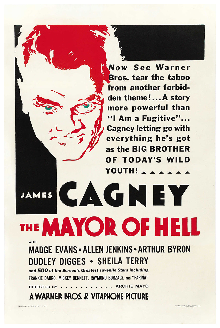 The Mayor of Hell 1933 - James Cagney - US - Classic Movie Poster