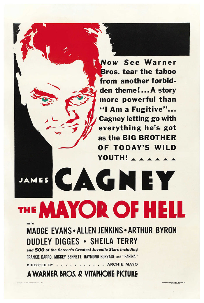 The Mayor of Hell 1933 - James Cagney - US - Classic Movie Poster