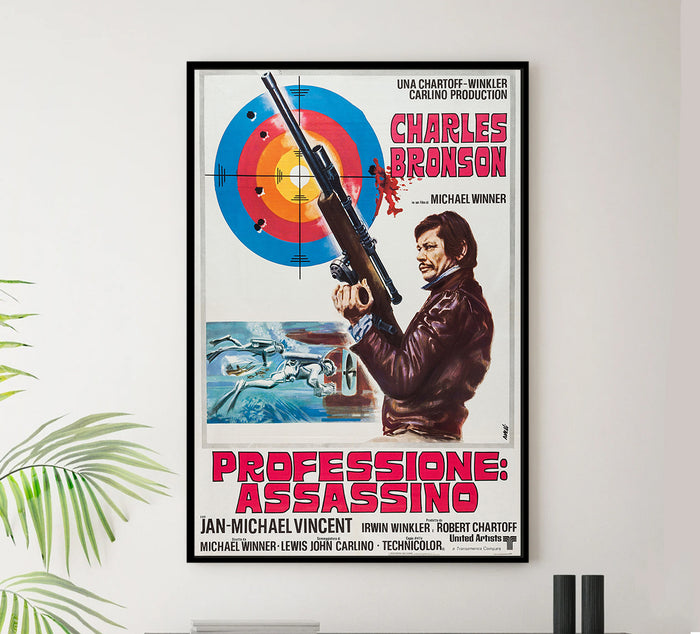 The Mechanic 1972 - Charles Bronson - Italy - Classic Movie Poster