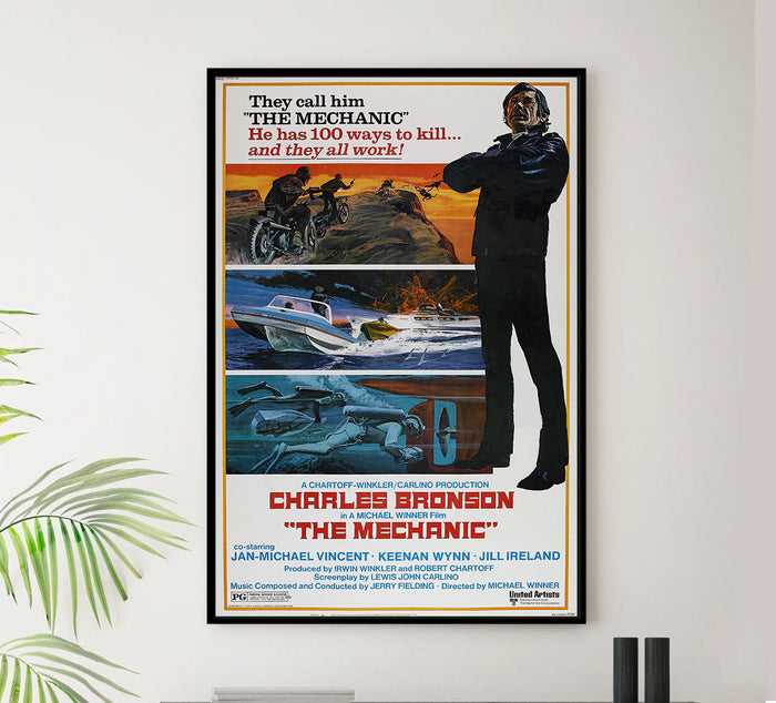 The Mechanic 1972 - Charles Bronson - US - Classic Movie Poster
