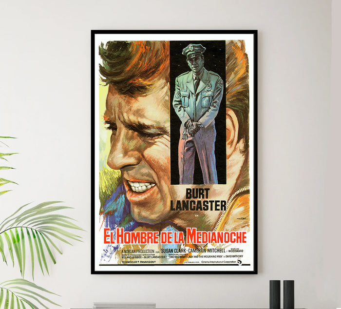 The Midnight Man 1974 - Burt Lancaster - Spain - Classic Movie Poster